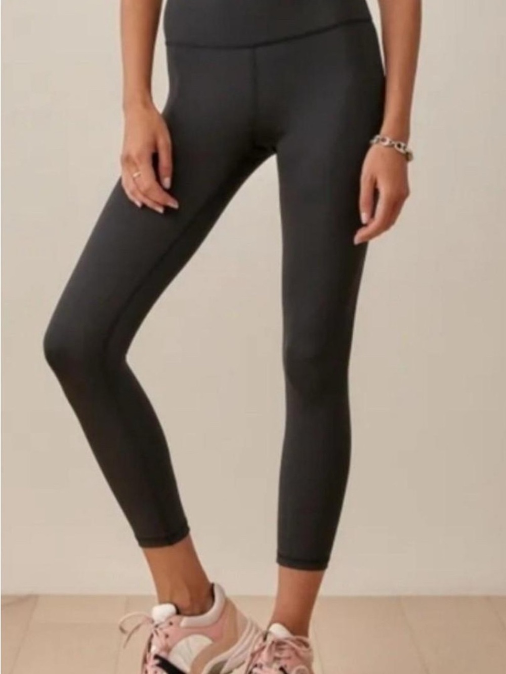 Reformation Black High-Rise Seamless Leggings